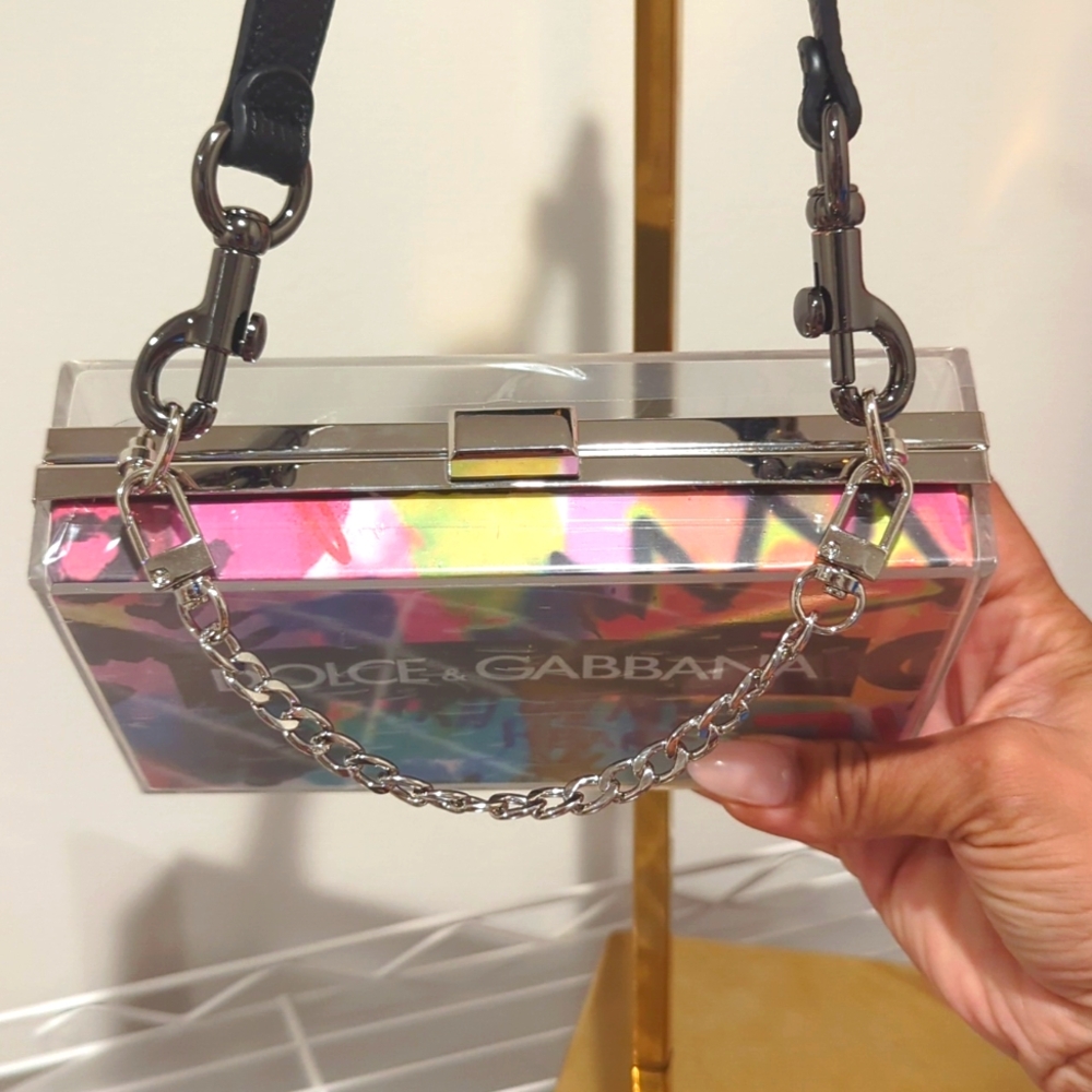 Dolce & Gabbana 🌈 SS Bottle & UPCYCLED Novelty Clutch (Rare) - Picture 7 of 11